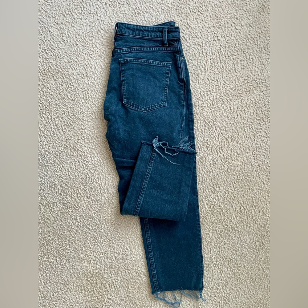 Topshop Straight Leg Ankle Jeans